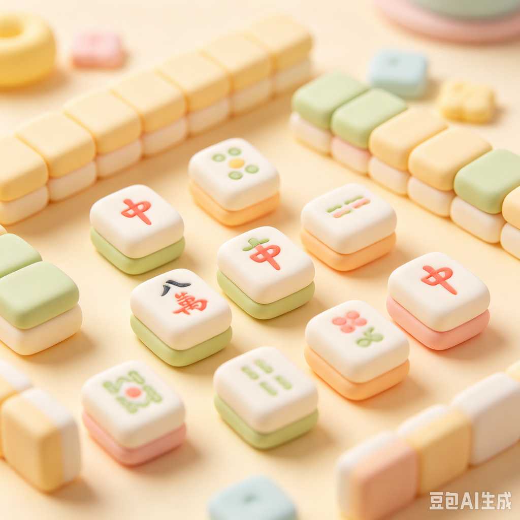 decorative mahjong tiles set