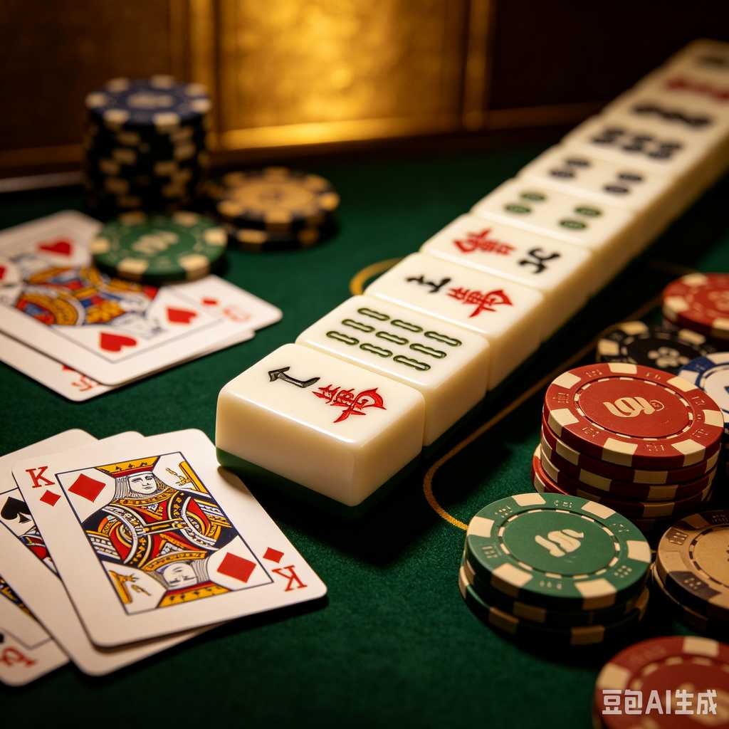 flat print mahjong set